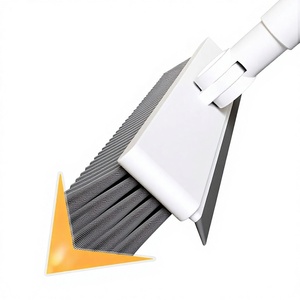 Plastic Long-Handled Floor Brush & Scrubber for Bathroom <b>Gap</b> Cleaning Wall Washing Toilet Tile-Grout Scrubber - Product Image 1