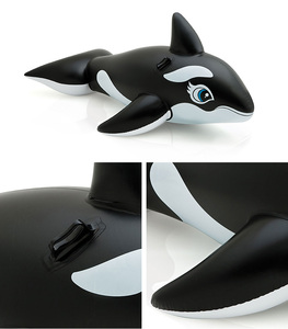 Intex 58561 piscina <span class=keywords><strong>Inflatable</strong></span> động vật đồ chơi <span class=keywords><strong>Inflatable</strong></span> đen cá voi đi-on Float bơi vòng - Product Image 2