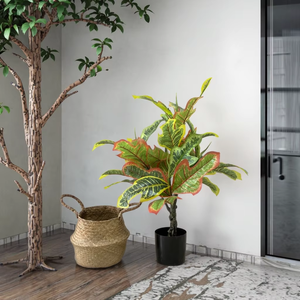 ต้นโครตันประดิษฐ์ ต้นโคเดียมวาเรียเกตัมปลอม ใบหลากสีสัน สำหรับตกแต่งบ้าน สำนักงาน ภายในอาคาร มีหลายขนาด - Product Image 4