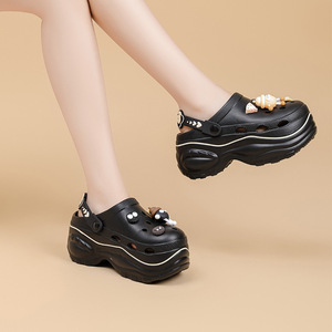 Sandalias Perforadas Huari EVA para Mujer, Plataforma con Diseño de Dibujos Animados, Aumentan la Altura, Verano 2025, Sensación de Caminar sobre Nubes - Product Image 3