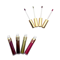 Gloss à lèvres liquide mat haute pigmentation, vegan, avec protection solaire minérale, longue tenue, waterproof, multicolores, pour marque privée de maquillage