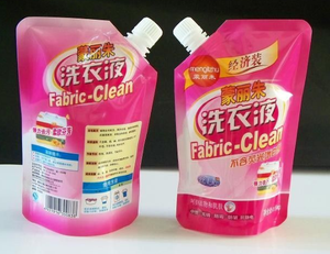 Custom Printed Laminated Doypack Stand up Spout Pouch Bags for Liquid <strong>Detergent</strong>,PET+AL+PE Material - Product Image 5