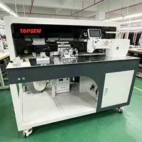 Machine à sertir les poches laser simple entièrement automatique haute vitesse avec changement automatique de moule sans remplacement manuel pour jeans/pantalons