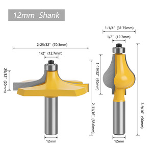 Fraise à un seul lameau en alliage de tungstène-cobalt pour machine à bois, outil de gravure - Product Image 3