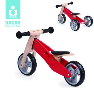 Высокое качество 2 в 1 деревянный беспедальный велосипед детский деревянный велосипед для детей ясельного возраста без педали пуш-ап велосипед, способный преодолевать Броды для детей