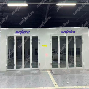 Cabines de peinture automobile AUTOKE, LED, faible température de cuisson, chauffage diesel/électrique, système de ventilation descendant, modèle rétractable à haute efficacité ATK-001 1 - Product Image 6