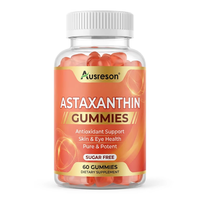 Complément alimentaire en gommes à l'astaxanthine SPL, biotine, collagène marin, gommes pour les cheveux, la peau et les ongles, étiquette privée, gommes à l'astaxanthine