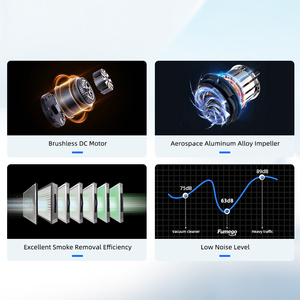Máy hút công nghiệp XL700 700W 3000pa, hút mạnh, hiệu suất cao, dùng cho máy cắt laser CO2, loại bỏ khói và mùi. - Product Image 5