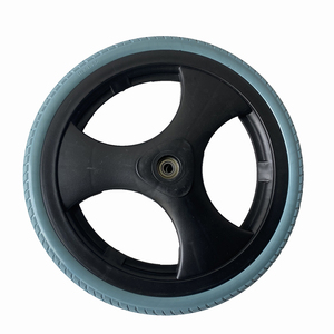 Nhà Máy Nhà sản xuất chất lượng cao 12/16 inch PU bọt bánh xe cho đi Bộ xe đẩy vận chuyển Walker xe lăn bánh xe các bộ phận - Product Image 2