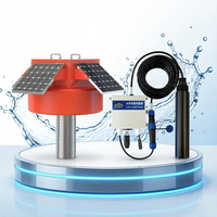 Kit de bouée flottante solaire sans fil LoRaWAN, capteur de turbidité en ligne pour la surveillance de l'eau en aquaculture et l'élevage de poissons en étang