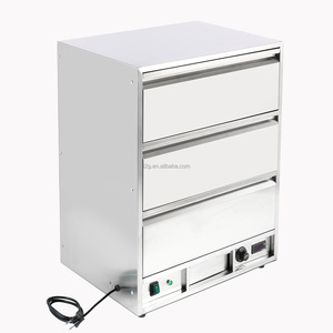 3 Drawer Commercial Food Warmer Drawer, Stainless Steel Heated <b>Cabinet</b> - Product Image 5