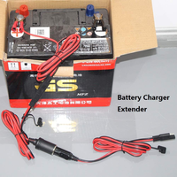 Câble d'extension de prise allume-cigare de voiture de 12 pieds avec prise mâle 16AWG cordon de chargeur d'alimentation cc robuste avec lumières LED
