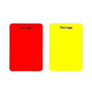 Cartes d'avertissement d'arbitre rouge et jaune haute visibilité de taille standard professionnelle Équipement d'entraînement essentiel pour les officiels de match - Product Image 3