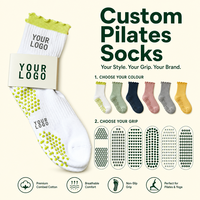 Chaussettes de sport en gros pour yoga et Pilates d'intérieur, collection printemps, imprimées numériquement, jacquard, respirantes, absorbantes et antidérapantes