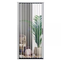 Porte pliante transparente en PVC moderne avec fonction coupe-vent, design gain de place, garantie de 3 ans