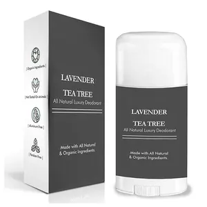 Özel etiket tüm doğal ve organik lavanta çay ağacı deodorantı sopa