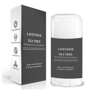 Private Label Long protection Cream Long Last Scent All Natural &amp; Organic Lavender Tea Tree Deodorant <strong>Stick</strong> - Product Image 1