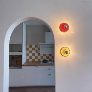 Modern Retro Living Room Wall-mounted Aluminum LED Yellow Chrome <b>Gold</b> Red White Decorative <b>Lamp</b> - Product Image 3