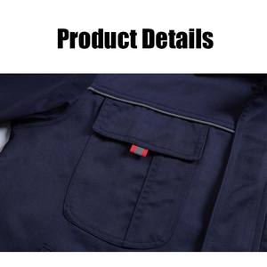 Combinaisons <span class=keywords><strong>de</strong></span> travail antistatiques en sergé teint en fil, 35% coton, épaisses, pour électriciens, techniciens <span class=keywords><strong>de</strong></span> <span class=keywords><strong>maintenance</strong></span>, mécaniciens industriels - Product Image 4