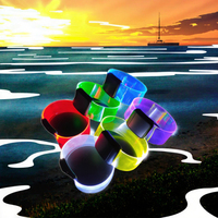 Bracelet lumineux LED magnétique en silicone étanche, gravé au laser, personnalisé, vente en gros d'usine, style antique