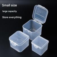 Boîte de rangement transparente en plastique PP pour ligne de pêche, boîte de rangement multifonctionnelle, boîte carrée