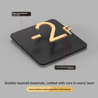 Plaque de sol numérique en acrylique personnalisable haut de gamme, multi-usages, avec installation adhésive OEM sur mesure