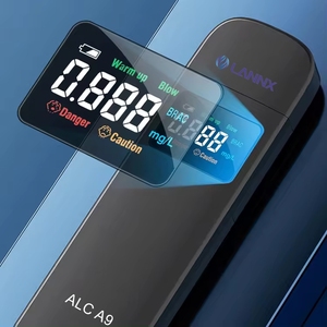 LANNX ALC A9 Digitaler Sensor Alkohol tester Medidor De Alkohol messgerät <span class=keywords><strong>Alcotest</strong></span> Premium Alcohol Tester Tragbare Alkohol tester maschine - Product Image 4