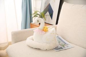 Elegante <span class=keywords><strong>cisne</strong></span> blanco de peluche de juguete con 10pcs bebés <span class=keywords><strong>princesa</strong></span> <span class=keywords><strong>cisne</strong></span> de peluche de felpa de juguete muñeca mamá y los niños regalo de cumpleaños - Product Image 6