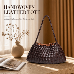Bolso de Mano Tipo Cubo de PU Tejido para <span class=keywords><strong>Mujer</strong></span>, con Cordón, Impermeable, para Viaje - Product Image 1