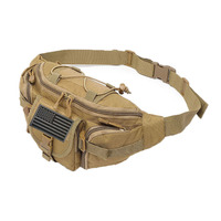 Sac banane tactique multifonctionnel MOLLE, sac de poitrine étanche et résistant à l'usure pour la pêche, le cyclisme et les sports de plein air