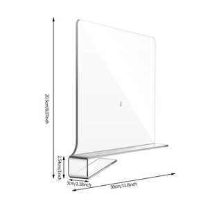<strong>Custom</strong> Size <strong>Shelf</strong> <strong>Dividers</strong> Clear Acrylic Closet <strong>Shelf</strong> <strong>Dividers</strong> for Storage and Organization in Bedroom - Product Image 6