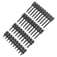 Haute qualité 16-38mm noir en plastique trempé bande collée acier béton goupille clous lisse tige Type gaz clou pistolet Compatible