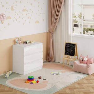 <span class=keywords><strong>Table</strong></span> à <span class=keywords><strong>langer</strong></span> moderne 2-en-1 blanche brillante pour bébé et enfant, avec unité à <span class=keywords><strong>langer</strong></span>, 3 tiroirs et dispositif anti-renversement, MOQ 100 - Product Image 6