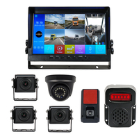 Pantalla IPS de 10,1 pulgadas, pantalla dividida de 5 CANALES, advertencia de peatones BSD, pantalla integrada MP5 para reproducir videos de conducción