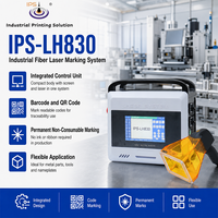Máquina de Marcado Láser de Fibra Portátil IPS-LH830, Máquina de Marcado de Códigos QR con Codificación Industrial de 7000 mm/s