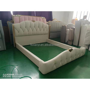 مجموعة من جلد تشيسترفيلد على الطراز الأوروبي بتصميم عصري ناعم لتخزين أثاث غرف النوم الكلاسيكية - Product Image 3