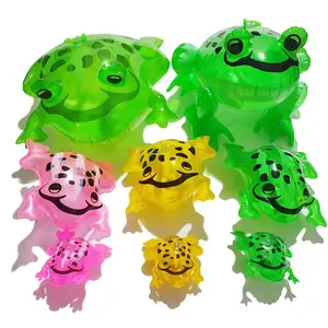 Werks-Anpassung Weihnachten grünes Kostüm Schwimmerstuhl Becken Spielzeug Frosch-Modellanzug aufblasbarer Frosch-Dekoration