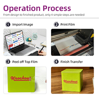 Nouvelle imprimante UV DTF NUOYU NY-A302SJ A3 avec double tête d'impression Epson, machine automatique de fabrication d'étiquettes en cristal pour gobelets/bouteilles, emballage AB