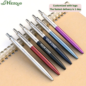 Bolígrafo de metal de plástico con logotipo personalizado, bolígrafo promocional estilístico para estudiantes de negocios, con ancho de escritura de 1,0mm - Product Image 5