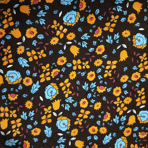 Ткань для спортивной одежды: эластичный полиэстер с цифровой печатью, цветочный принт, для индивидуального пошива купальников для йоги - Product Image 3