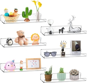 Acrylic Storage Hot Selling Acrylic Wall Floating Shelves Acrylic Shelf Display Acrylic Storage Shelf