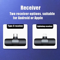 Mikrofon Lavalier Nirkabel K9 Portabel untuk Rekaman Audio Video Mini Mic Iphone Android Siaran Langsung Gaming Mic Ponsel Tipe-C