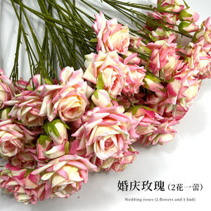 Rosas Artificiales de Seda, Flores de Simulación de 65 cm de Altura, Decoraciones para Bodas - Product Image 5