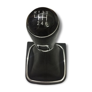 Perilla de engranaje de cuero de 5 y 6 velocidades para Volkswagen <span class=keywords><strong>Vento</strong></span> 2013, palanca de cambios de golf, accesorios interiores de transmisión - Product Image 2
