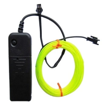 Outdoor Flexible Neon Light Glow LED EL Wire Rope Tape Cable Strip LED Neon Lights for Shoes Clothing Car Waterproof + Drive