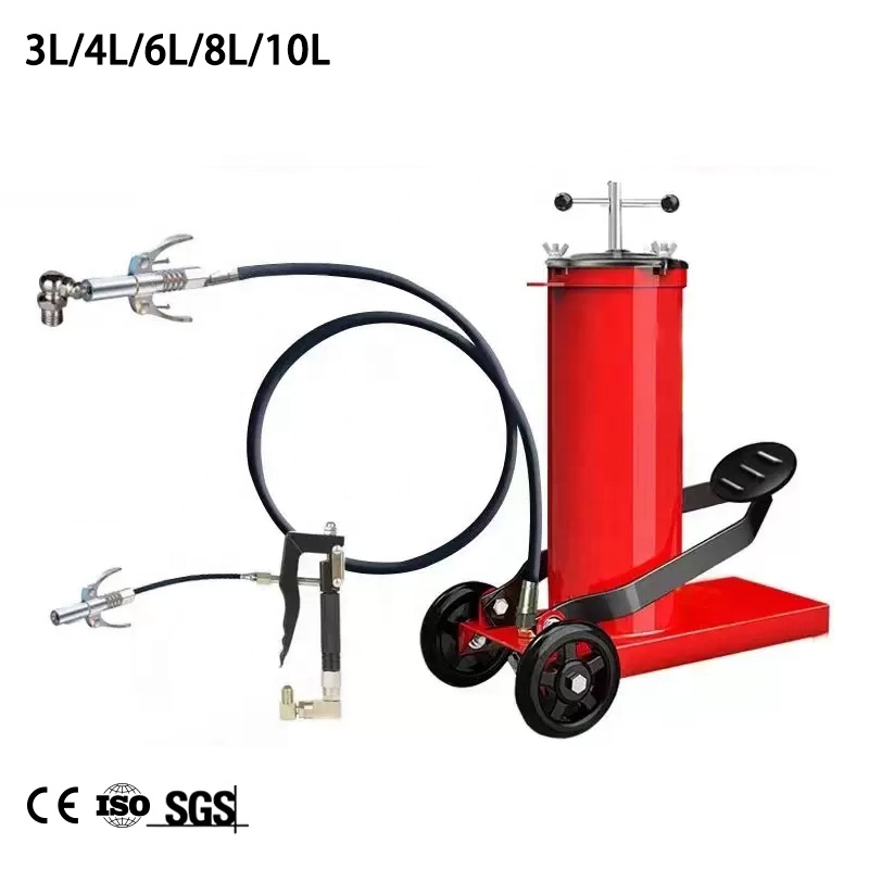 Foot grease pump 3L 4L 6L 8L 10L foot operated grease gun bucket pump manufacturer factory