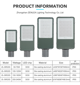 โคมไฟถนนกลางแจ้ง Good Choice รุ่น IP66  วัสดุอะลูมิเนียมหล่อขึ้นรูป ใช้หลอดไฟ LED SMD3030 กำลังไฟ 50w 75w 100w 120w 150w 180w 200w 240w - Product Image 2
