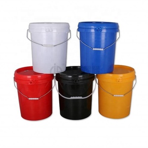 Seau en plastique de 20 litres de qualité alimentaire 100% HDPE/PP vierge pour l'eau, les aliments ou les produits chimiques de lavage de voitures - Product Image 1