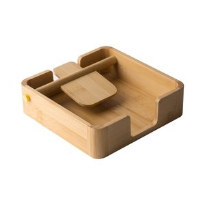 Bamboo <b>Napkin</b> Holder for Table <b>Napkin</b> <b>Dispenser</b> Wooden Tissue <b>Napkin</b> Holders for Kitchen Bar Restaurant - Product Image 4