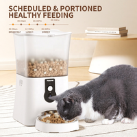 Distributeur automatique de nourriture pour animaux de compagnie Sunchain OEM 2026 avec contrôle du temps et des portions, interaction vidéo, surveillance à distance et connectivité via application